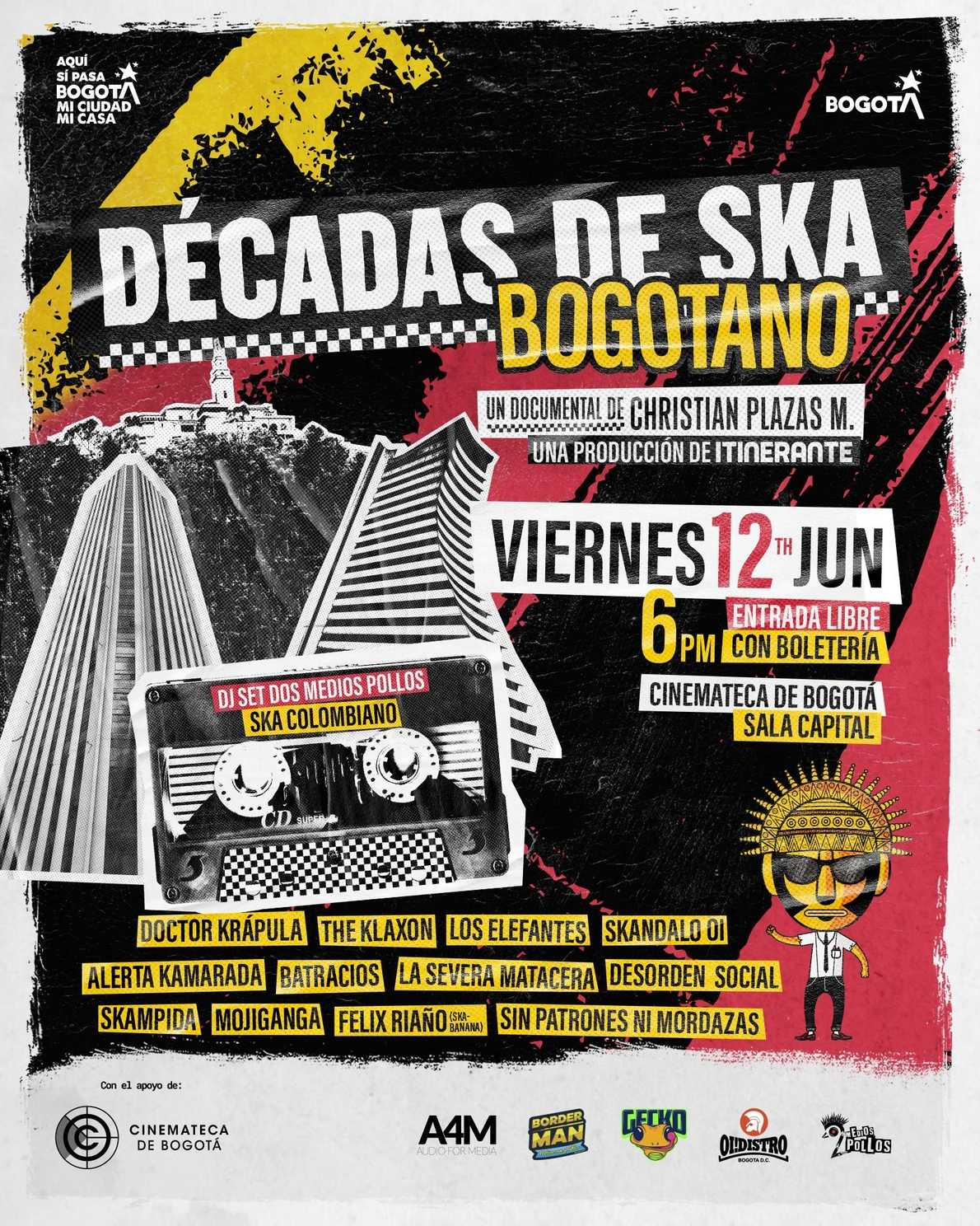 Poster de Dècadas de ska bogotano
