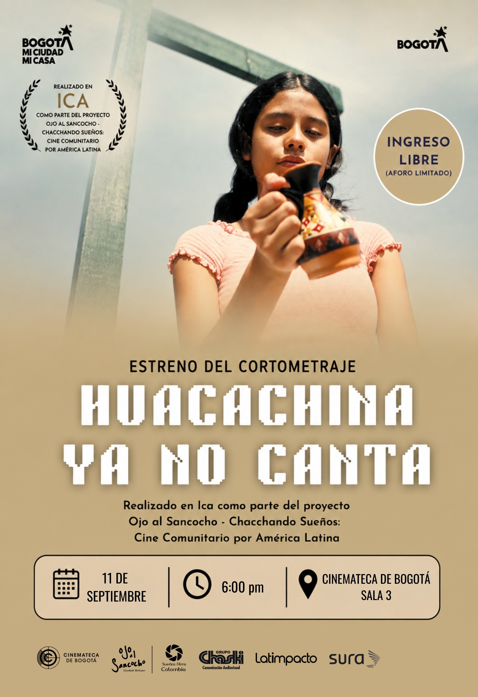 Poster cortos Chacchando Sueños: Historias que nos conectan