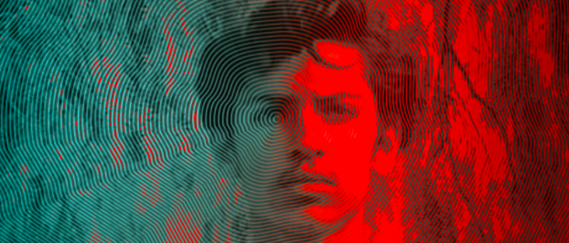 hombre con fondo de colores 