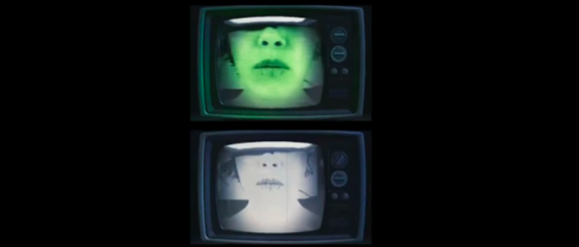 Televisores con rostros en las pantallas