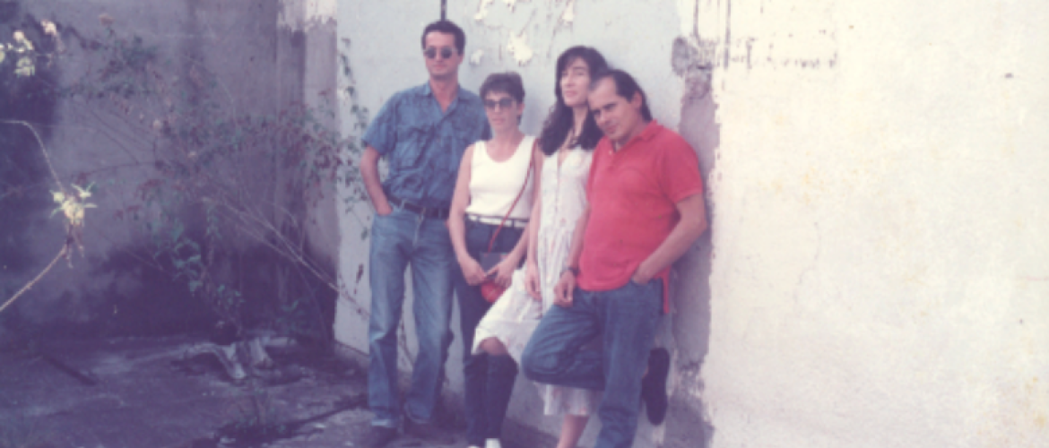 Luis Ospina, Karen Lamassone y Eduardo Carvajal 1985. Luis Ospina, Karen Lamassone y Eduardo Carvajal 1985.