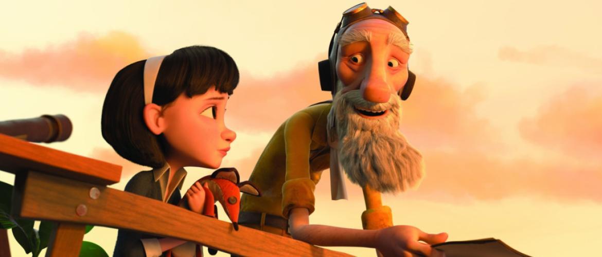 Animación de una persona mayor y una niña