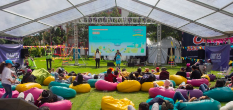 Proyección de películas al aire libre 