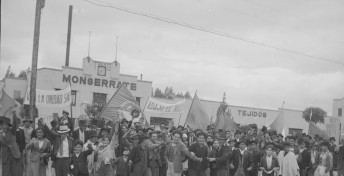 Daniel Rodríguez Huelga de trabajadores del sindicato, Fábrica de Hilados y Tejidos Monserrate / 1940 / Colombia