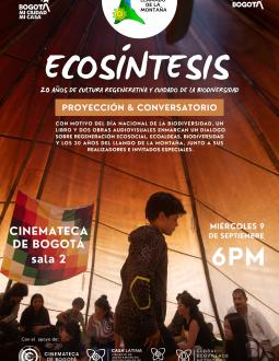Poster ECOSÍNTESIS, 20 años de Cultura Regenerativa 