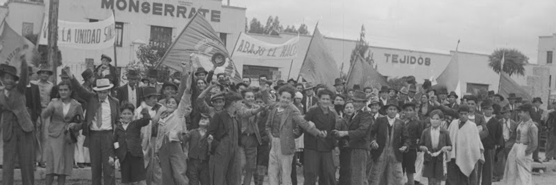 Daniel Rodríguez Huelga de trabajadores del sindicato, Fábrica de Hilados y Tejidos Monserrate / 1940 / Colombia